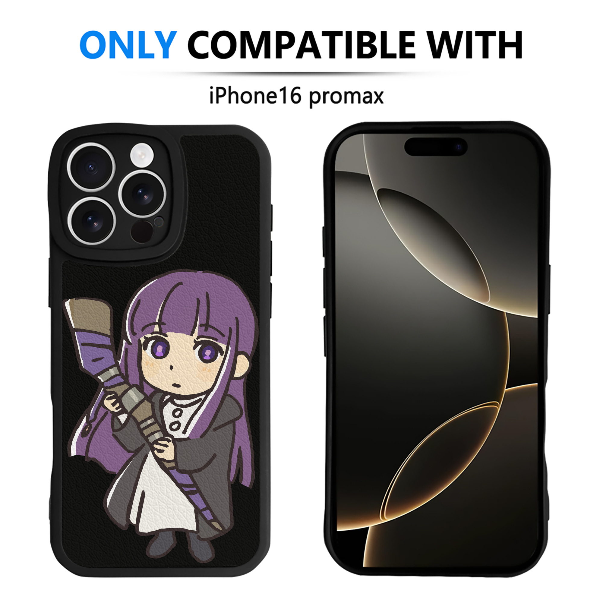 （画像用） 葬送のフリーレン Frieren 【iPhone 16シリーズ対応】シリコンスマホケース（レザー調） 材質：シリコン
